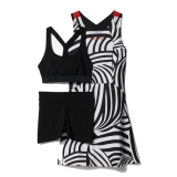 adidas Damen Tennis Kleid Roland Garros Y-3 Dress AY9107 L Core White/Black T96a1231