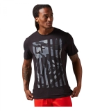 Reebok Herren T-Shirt CrossFit Camo Flag Pocket Tee F86o3590