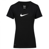 Nike Damen T-Shirt Slim Swoosh SS Bl Were 633562-014 S Black/Anthracite Z25h6002
