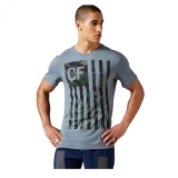 Reebok Herren T-Shirt CrossFit Camo Flag Pocket Tee O9c2097