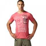 Reebok Herren T-Shirt CrossFit Burnout AB4896 XL Excellent Red Q61n5970