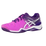 Asics Damen Tennis Schuhe Gel-Resolution 6 Clay E553J-3537 42.5 Hot Pink/White Purple F28q5908