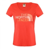 The North Face Damen T-Shirt Easy C256-1F6 S Tomato Red A18j8066