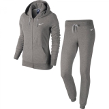 Nike Damen Trainingsanzug Jersey Cuffed Tracksuit 623417-067 L Dk Grey Heather/Matte Silver/White Q80e7112