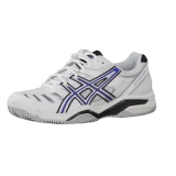 Asics Herren Tennis Schuhe Gel Challenger 9 Clay E305Y 0143 47 White, Blue, Silver R59y5114